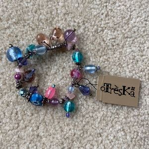 Treska Bracelet in beautiful pastels.